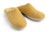 Wool Slippers Felted Mule Mustard EGOS Copenhagen