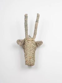 Mini Woven Animal Head Gazelle