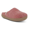 Wool Slippers Dusty Rose Rubber Sole Felted Mule