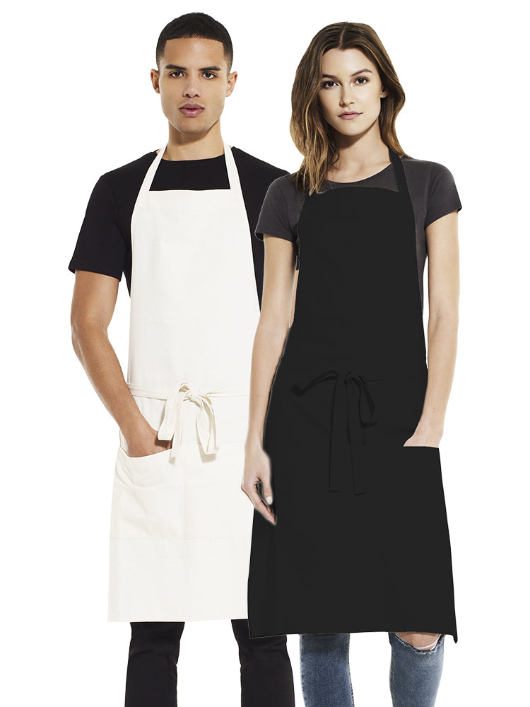 Earthpositive Unisex bib apron with pockets