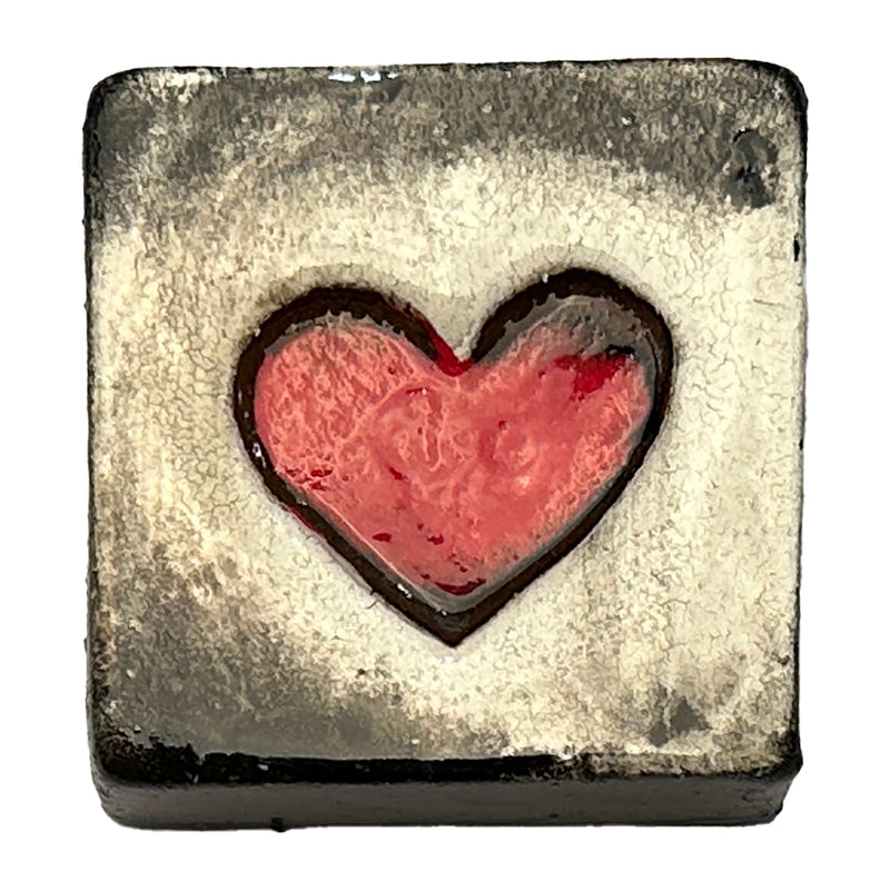 Handmade Square Ceramic - BIG HEART