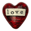 Handmade Ceramic Love Heart - RED