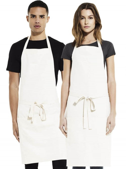 Unisex Salvage bib apron with pockets