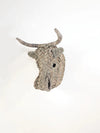 Mini Woven Animal Head Buffalo