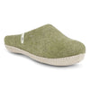 Wool Slippers Felted Mule Moss Green EGOS Copenhagen