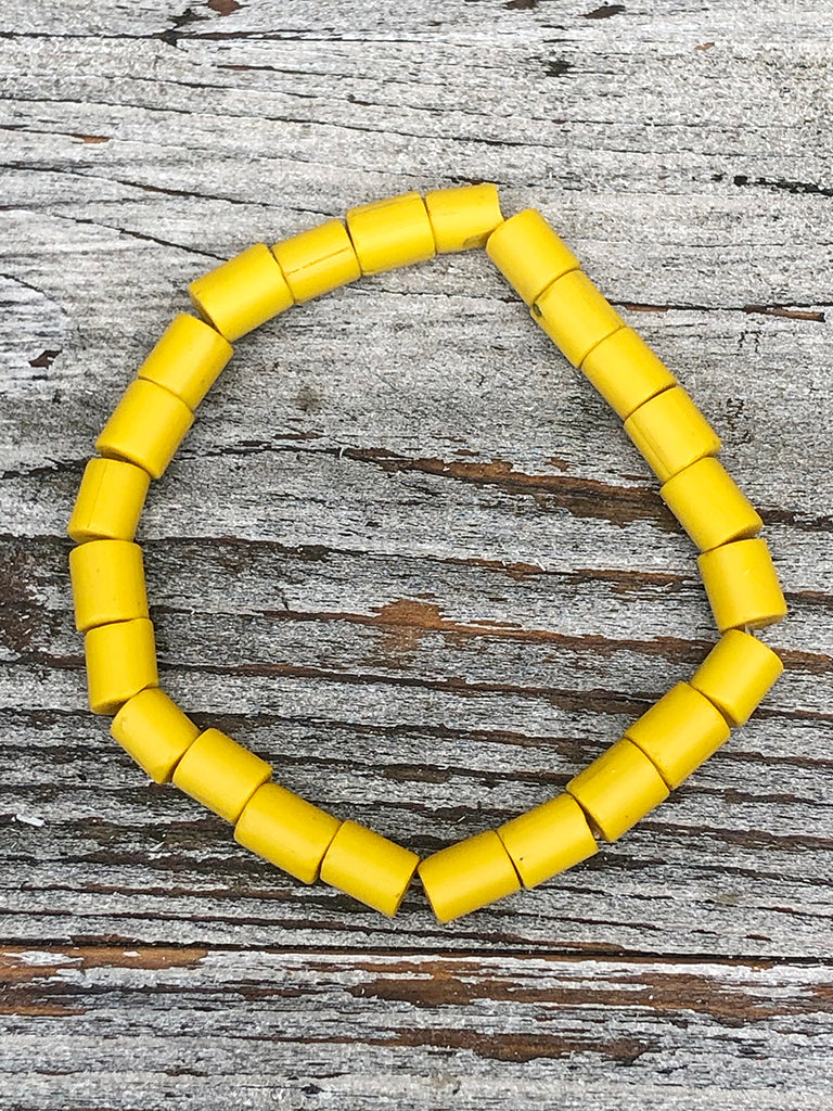 Nailo Opaque Recycled Glass Bead Bracelet