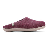 Wool Slippers Felted Mule Bordeaux EGOS Copenhagen