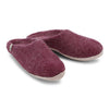 Wool Slippers Felted Mule Bordeaux EGOS Copenhagen