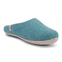 Wool Slippers Felted Mule Sea Blue EGOS Copenhagen