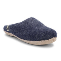 Wool Slippers Felted Mule Blue EGOS Copenhagen