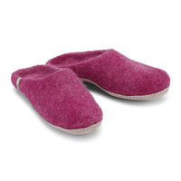 Wool Slippers Felted Mule Cerise Pink EGOS Copenhagen