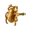 Gold Scarab Beetle Drawer Knob