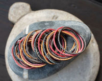 By The Fire - Recycled Flip Flop Bracelets (Set of 8)