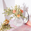 Round Fluted Glass Vase Clear