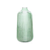 Tall Fluted Glass Vase Green