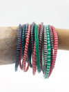 Winter Forest - Recycled Flip Flop Bracelets (Set of 8)