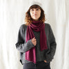 NACNU Classic Unisex Luxury Soft Merino Wool Scarf / Plum Purple