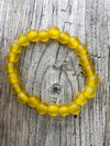 Nailo Translucent Recycled Glass Bead Bracelet